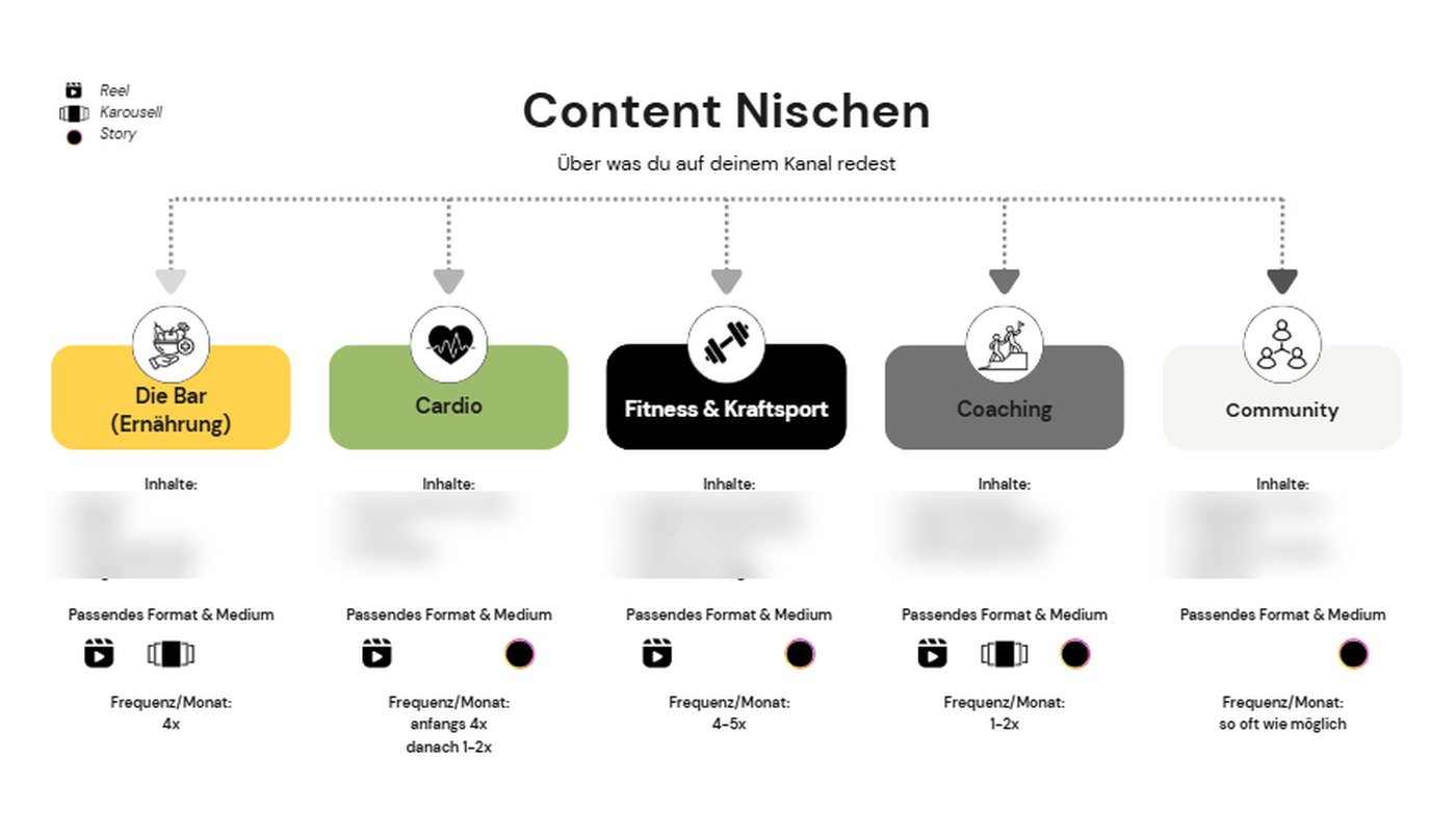 Strategie-Board, Seite Content-Nischen